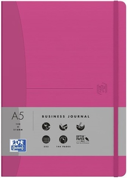 Блокнот Office Signature A5 (15.2*21.3см) линейка 72л розовый твердая обложка