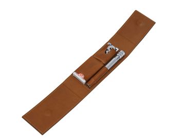 Набор бритвенный Dovo Limited Edition, 2 пр. Футляр: натур. Кожа (вол.), цвет коньяк