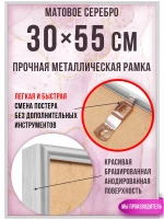 Алюминиевая рамка для фото 30х55 см