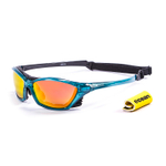 Спортивные очки OCEAN Lake Garda Transparent Blue / Revo Orange Polarized lenses