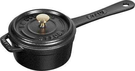 Кастрюля Staub, 0,3 л, 10 см, чугун, чёрная
