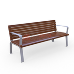 Скамейка Мадрид с подлокотниками