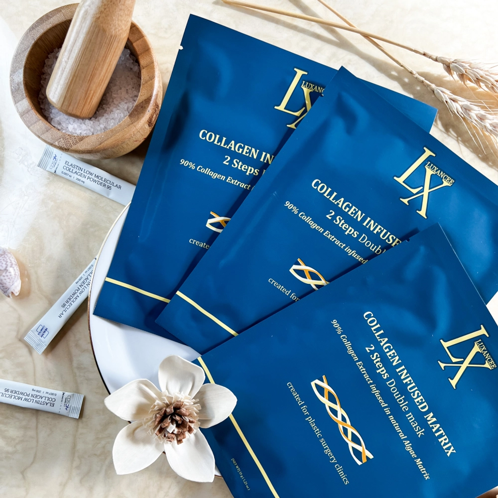 LUXANCEE COLLAGEN INFUSED MATRIX 2 STEP DUBLE MASK