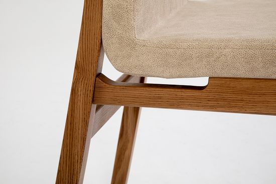 Стул Франк (дуб/тон 004 светлый дуб с коричневой патиной/ткань 3-100 C Oxford 100)