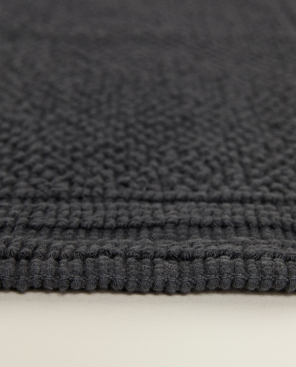 ZARA HOME ХЛОПКОВЫЙ КОВРИК ДЛЯ ВАННОЙ, СЕРЫЙ