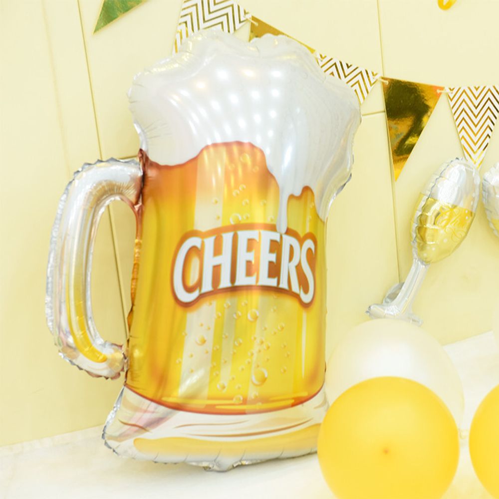 Шар с клапаном (13"/33 см) Мини-фигура, Пиво в кружке 1 шт.