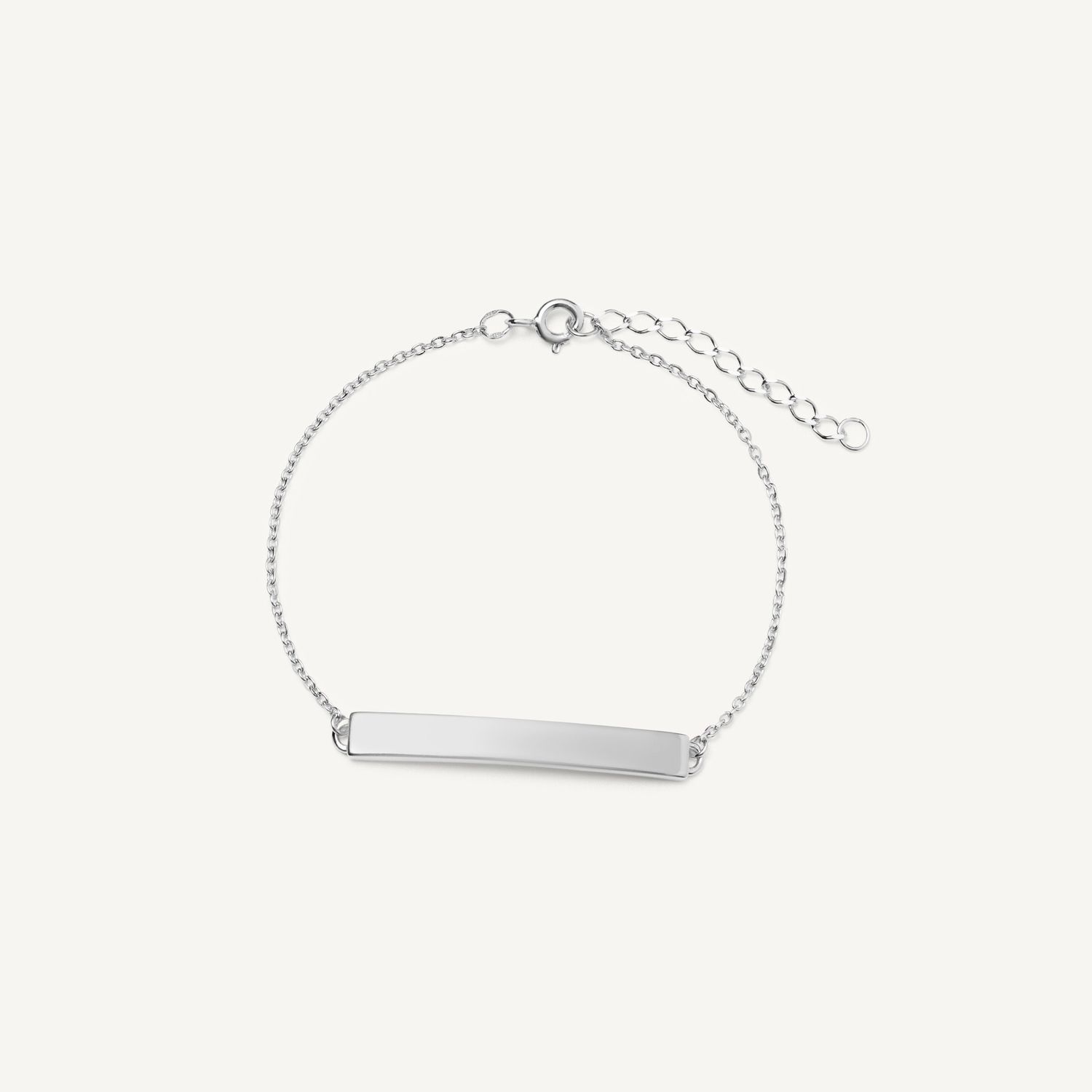 Браслет Plate Bracelet For Your Engraving Silver