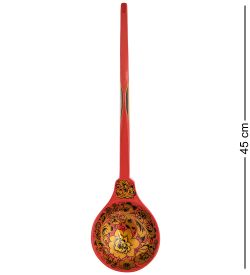 Народные промыслы ХЛ-048/1 Ложка «Подарок рыбаку» (Хохлома)