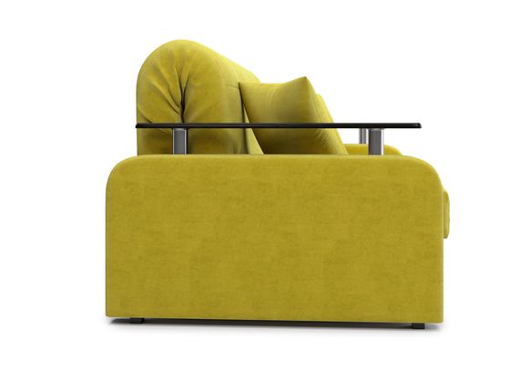 Диван Денвер 1,6 - Velutto 28 оливковый/  коричневая накладка