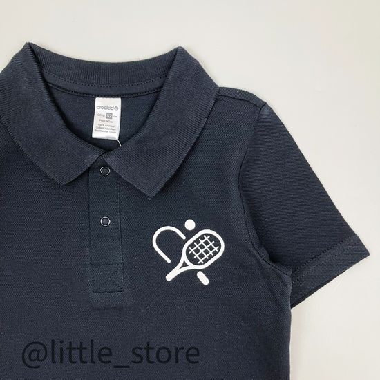 Футболка-поло "Теннис" Черная