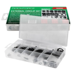 Стопорные кольца наружные, набор 300пр. RockFORCE RF-06880