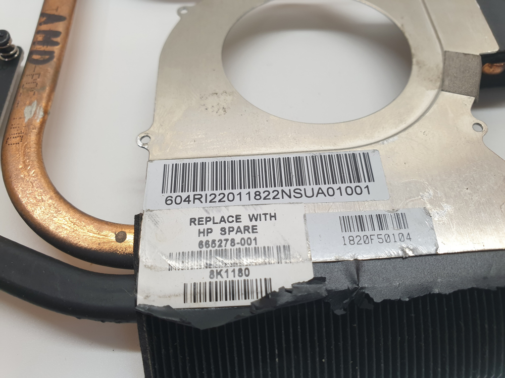 Радиатор охлаждения HP DV6-6000 665278-001 AMD