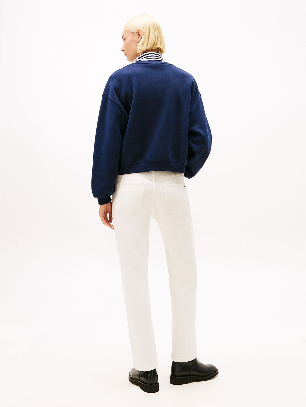 Свитшот Tommy Hilfiger Embroidered Script Crest Logo Sweatshirt Dark Blue