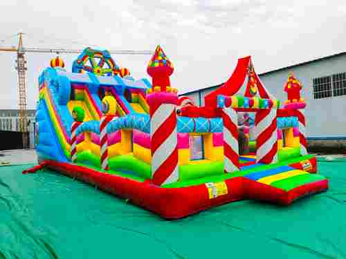 Коммерческий надувной батут «Парк развлечений 4» 12*6*7 м