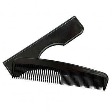 Армейская расческа в пластиковом футляре (черная)