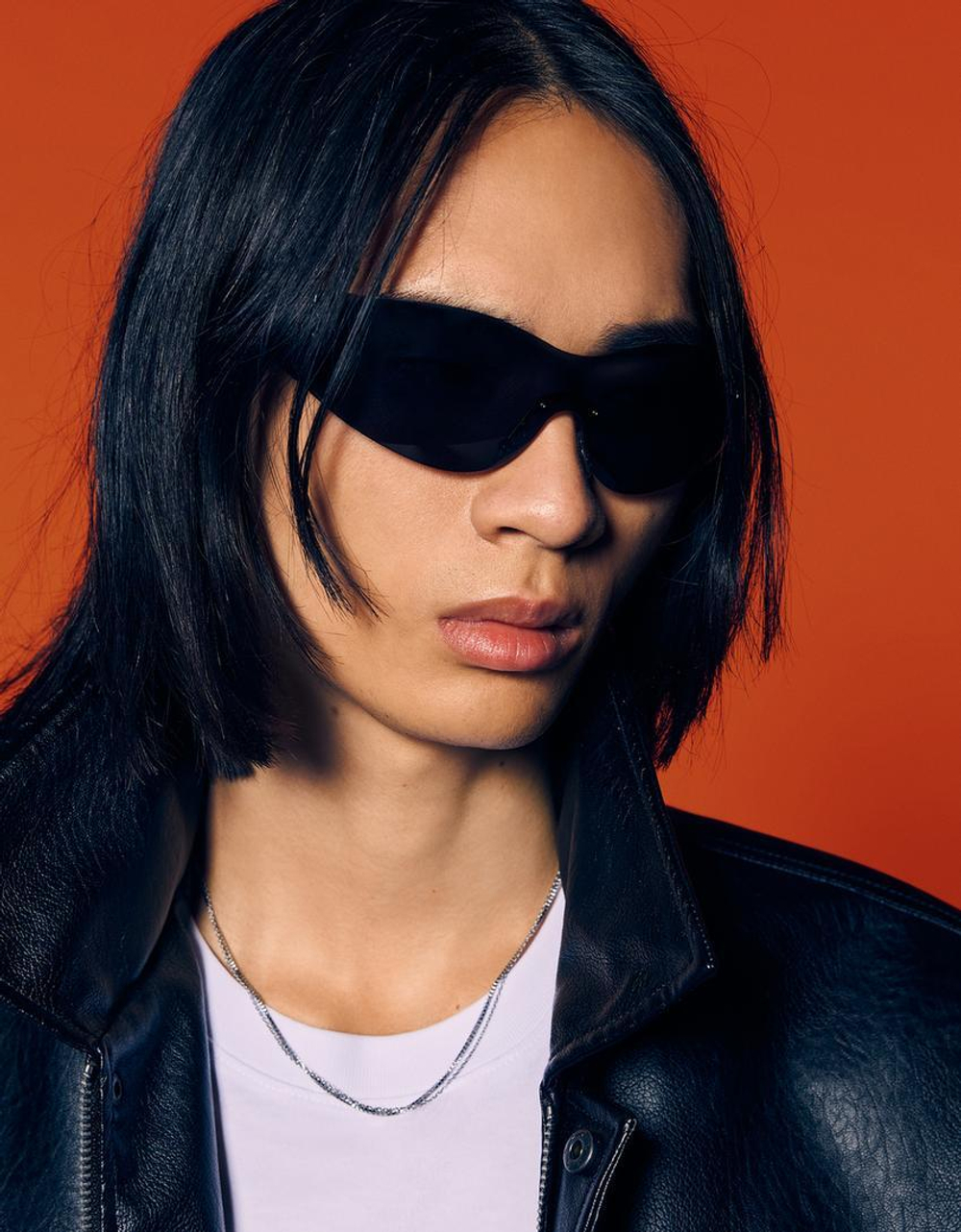 BERSHKA Футболка с принтом Saw, белый