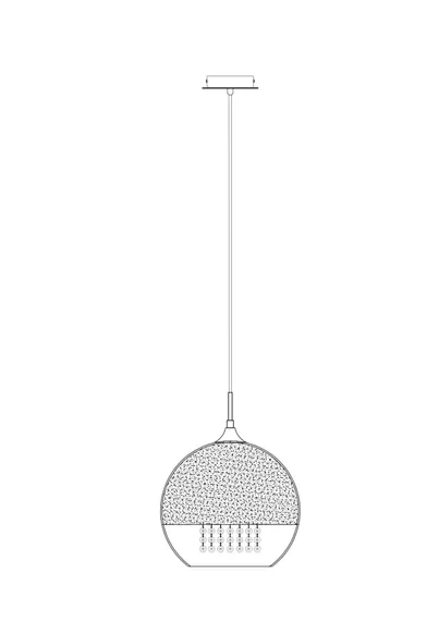 Подвесной светильник Ферми / Fermi E27х1 Maytoni p140-pl-170-1-g