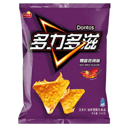 Кукурузные чипсы Doritos со вкусом острого перца, 68 г