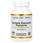 California Gold Nutrition, Turmeric Curcumin Phytosome Meriva®, фитосомы куркумина из куркумы, 500 мг, 60 растительных капсул