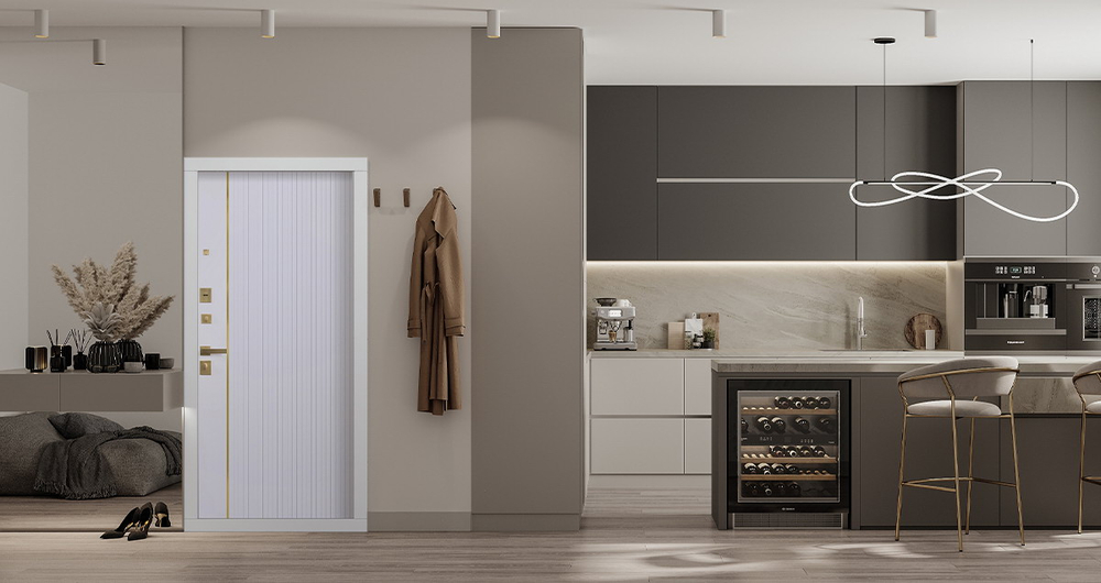 Стальная дверь "Лига". Заказная модель.