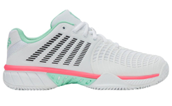Женские теннисные кроссовки K-Swiss Express Light 3 Clay - white/neon mint/neon pastel pink