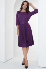 Платье Идеальный силуэт (гофре, баклажан) Diolche