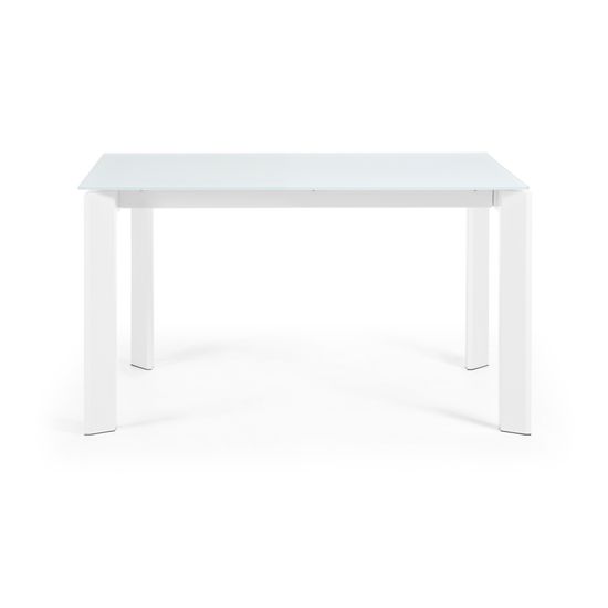 ATTA Стол 140 (200) x90 белый, стекло