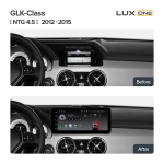 Магнитола для Mercedes Benz GLK 2013-2015 (NTG 4.5) - Teyes LUX ONE ROUND монитор 12.3", Android 10, ТОП процессор, CarPlay, 4G SIM-слот