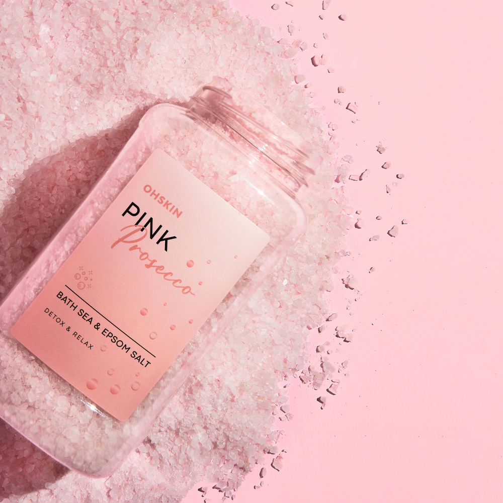 OhSkin Bath Sea&Epsom Salt Pink Prosecco