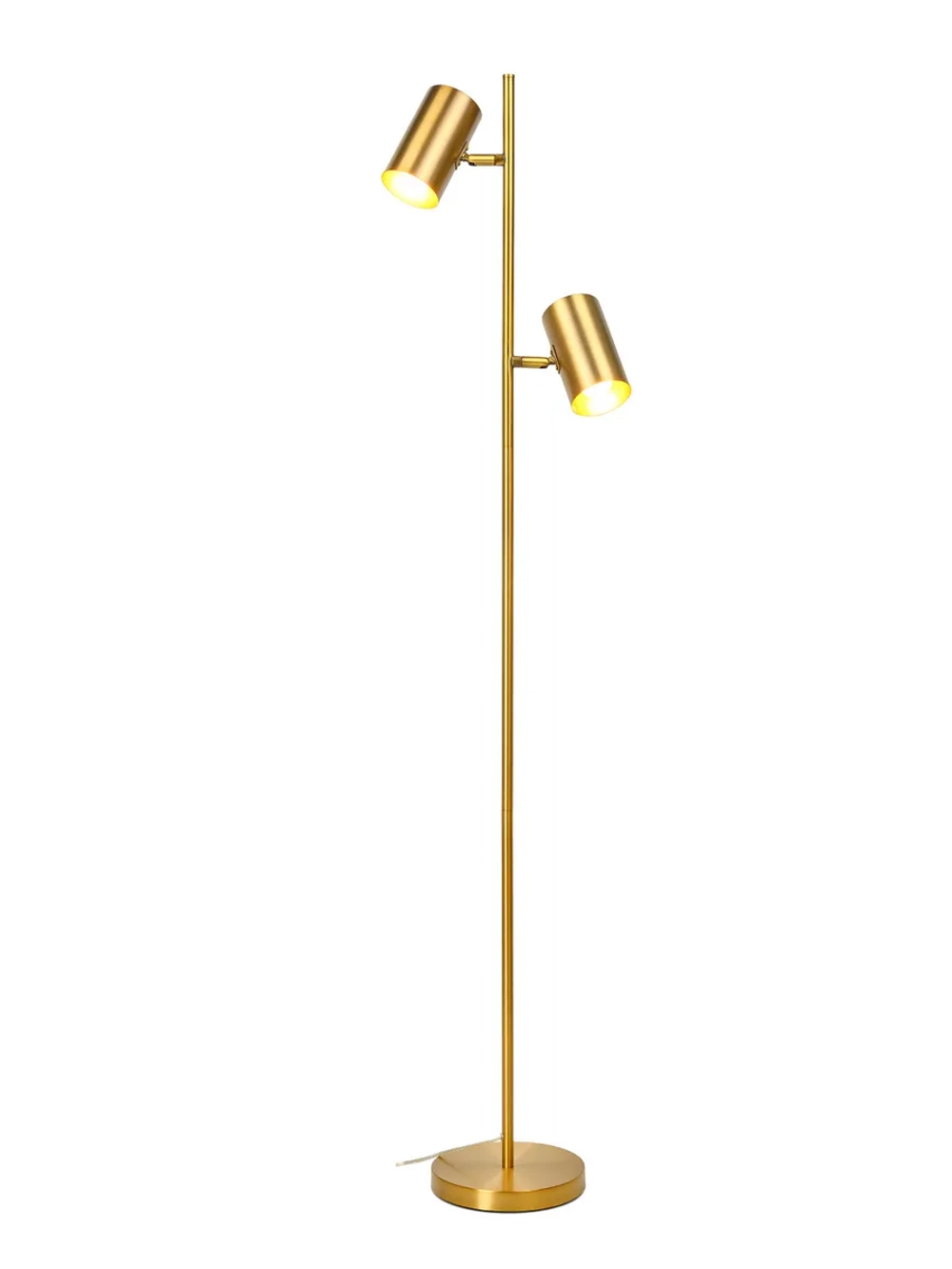 Торшер напольный современный с двумя плафонами