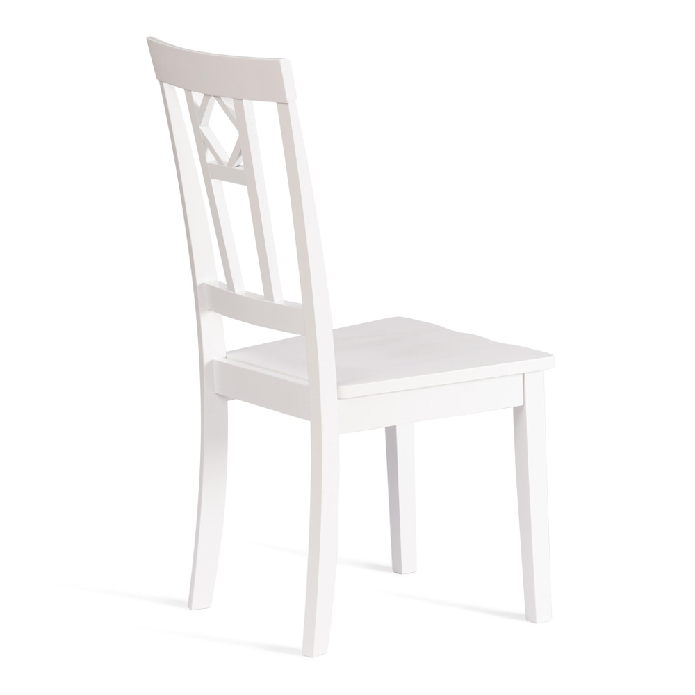 Стул жёсткое сиденье Камилла (CAMILLE) дерево гевея, МДФ, 44х54х95, pure white (402)