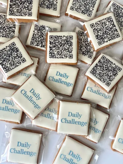 Пряники с логотипом квадрат