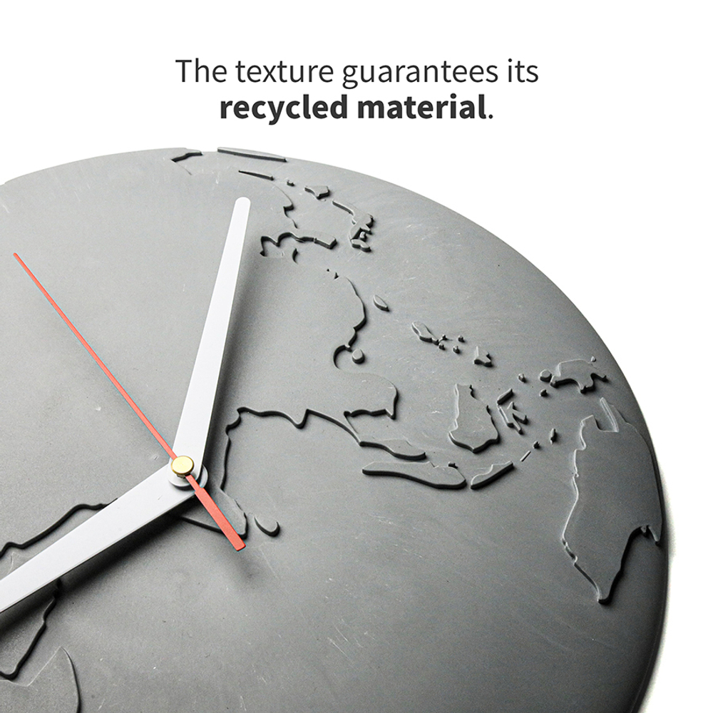 Часы настенные world wide waste, темно-зеленые