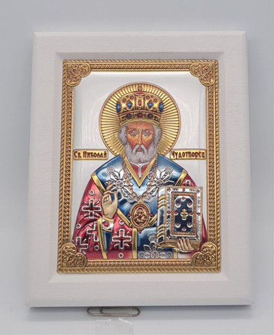 Икона подар. VizArt 11*13 Николай Чудотворец (КовБ) 10669606