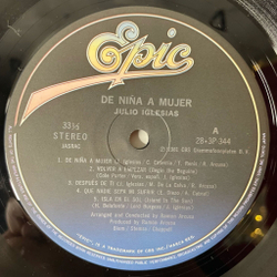 Винтажная виниловая пластинка LP Julio Iglesias De Nina A Mujer (Japan 1981) (Obi)