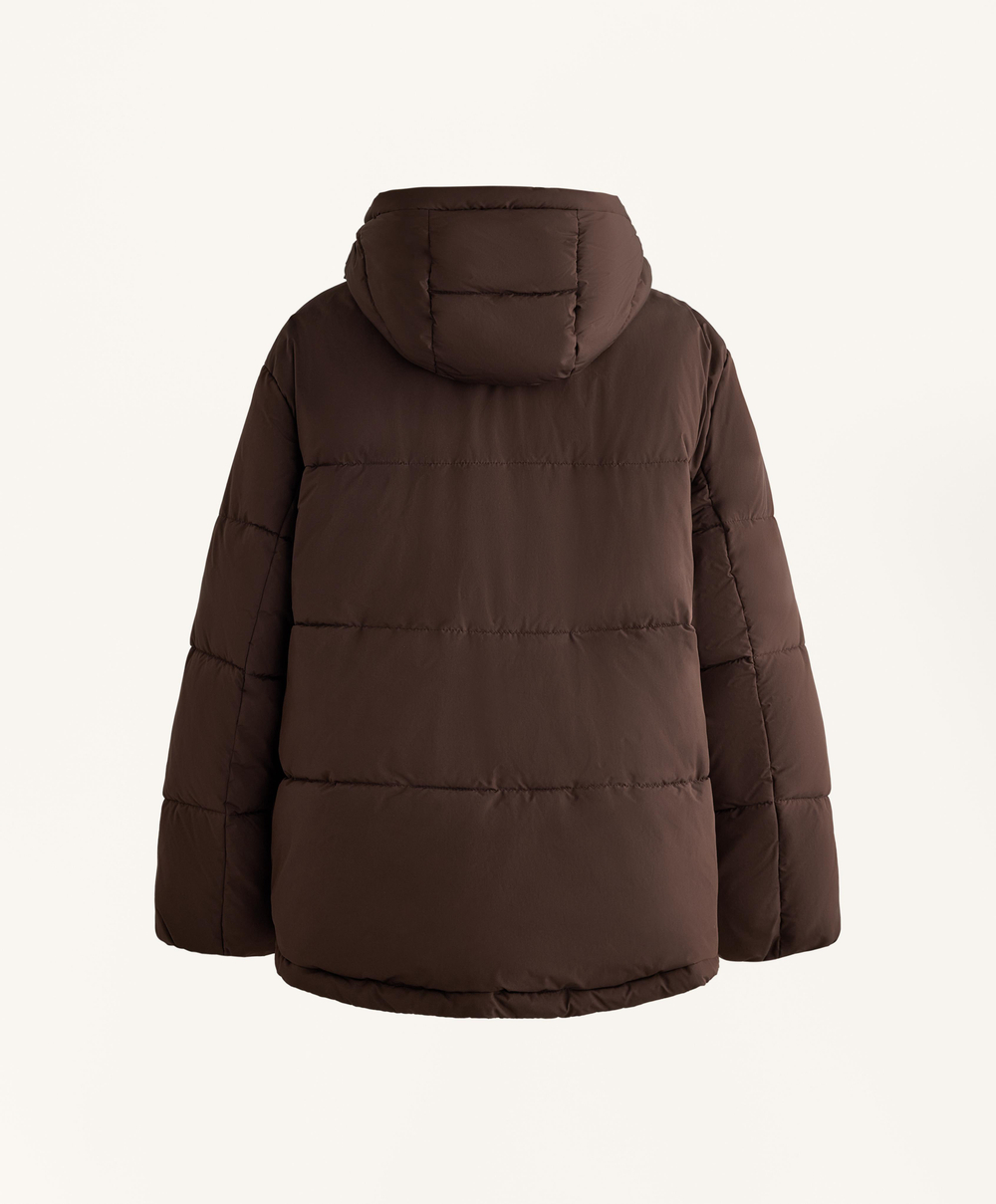 Oysho Водоотталкивающая утепленная куртка Primaloft®, коричневый