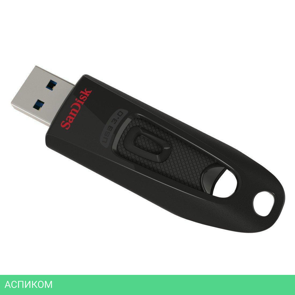 USB Flash-накопитель SanDisk Ultra USB 3.0 64GB Black (SDCZ48-064G-U46)