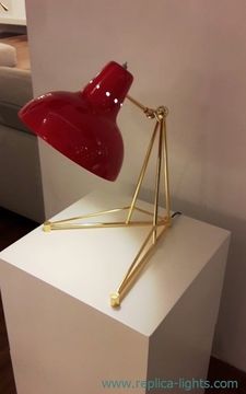 replica Diana Table Lamp by Delightfull ( red + gold )