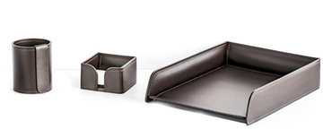 Подарочный офисный набор кожаный шоколад №74