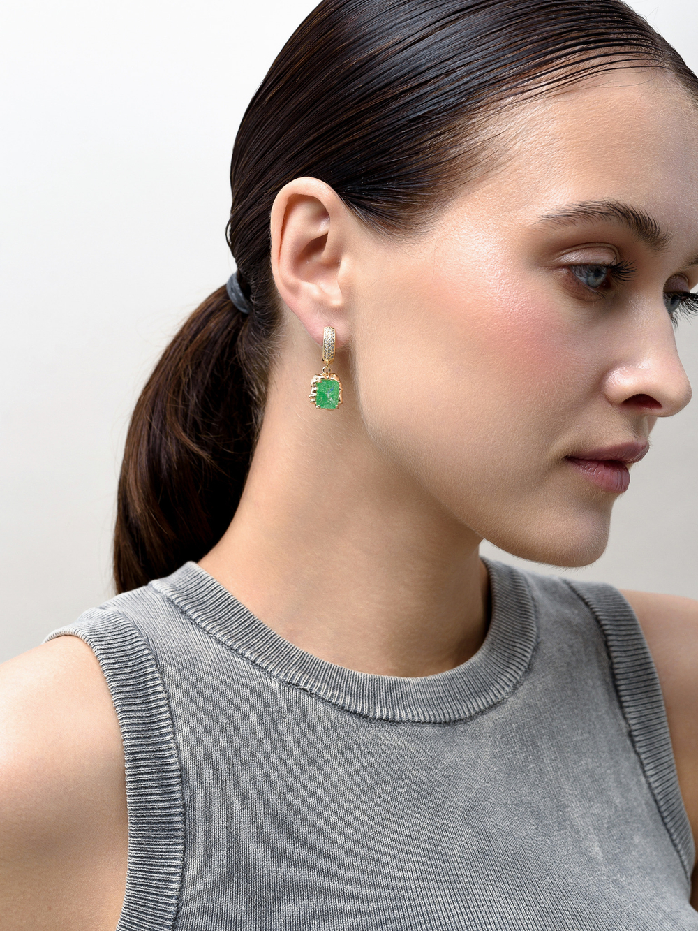 Серьги "Lollipops" Green Gold