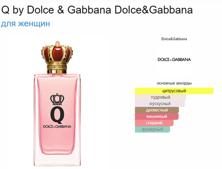 Dolce&Gabbana Q by Dolce&Gabbana Eau de Parfum 100 ml (duty free парфюмерия)