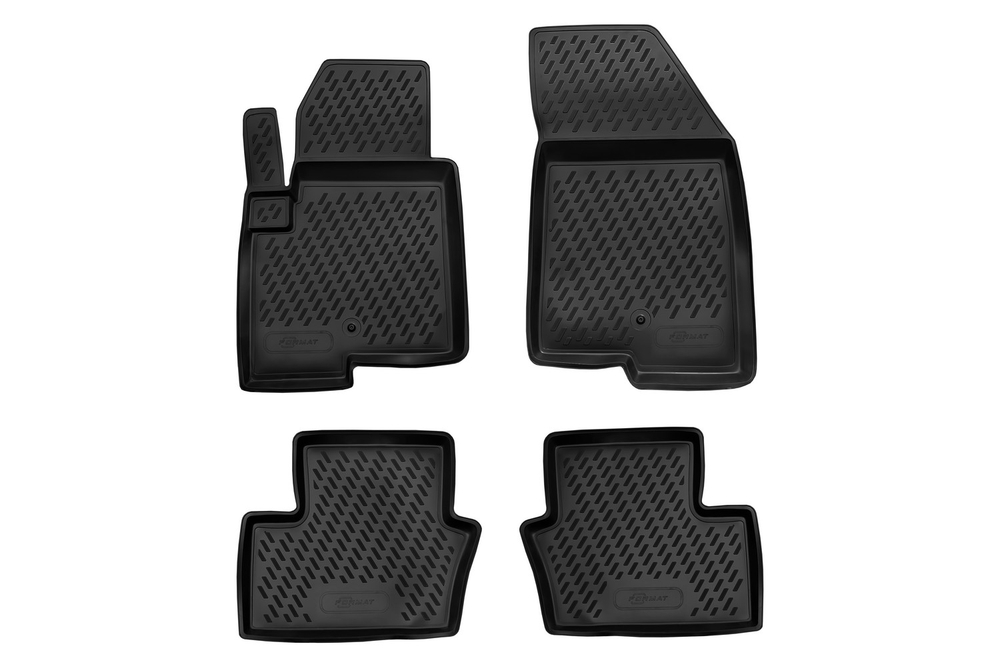 Коврики в салон для JEEP Compass (Ip, Ip2) 2010-2016, 4 шт. (Повышенная устойчивость, повышенная износостойкость) FORMAT.CARJEP00003H