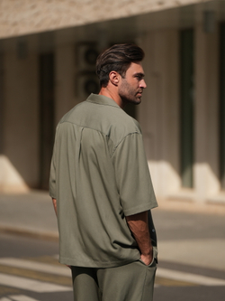 Рубашка с коротким рукавом | olive