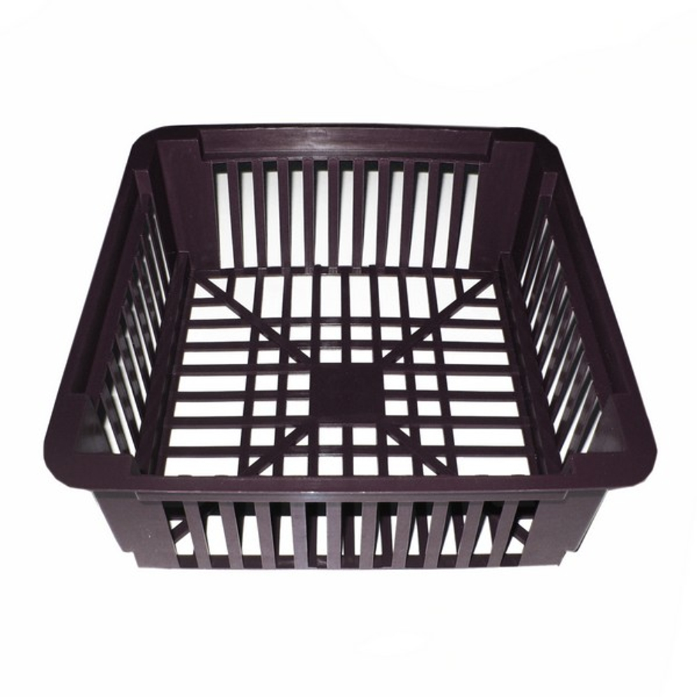 Корзина для луковичных квадратная №1 черная 245*205 мм, h-69 мм