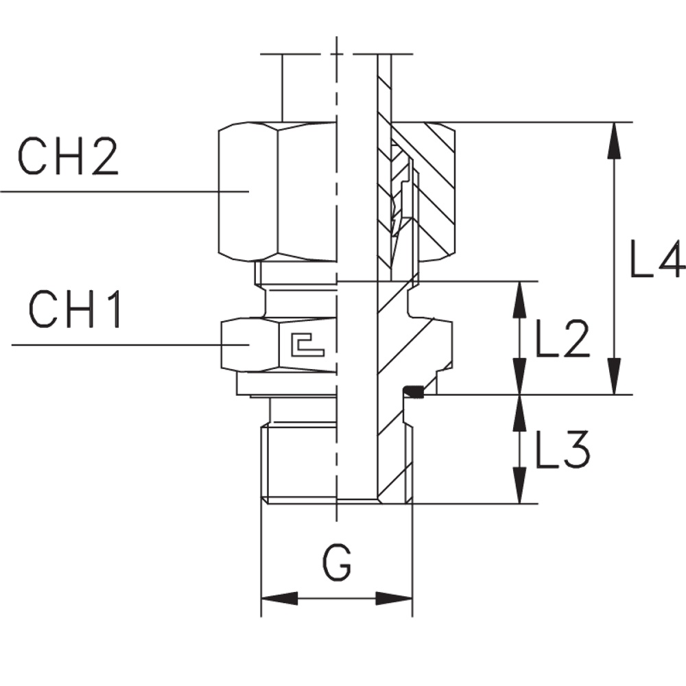 Штуцер FE DS16 BSP 1/2" B4