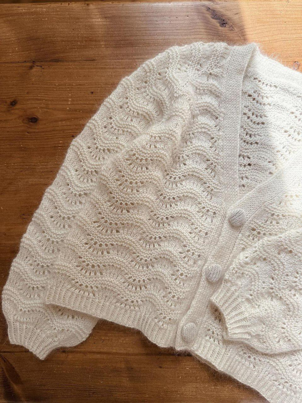 Описание по вязанию кардигана спицами "Jean"