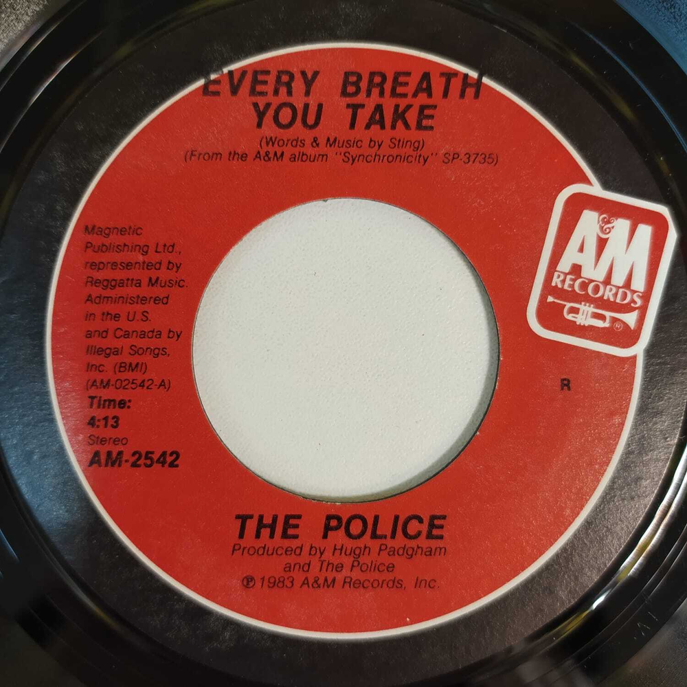 The Police - Every Breath You Take (США 1983г.) 7", 45 RPM, Single
