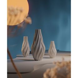 Ваза для сухоцветов Printed Art, Wave, 25 см