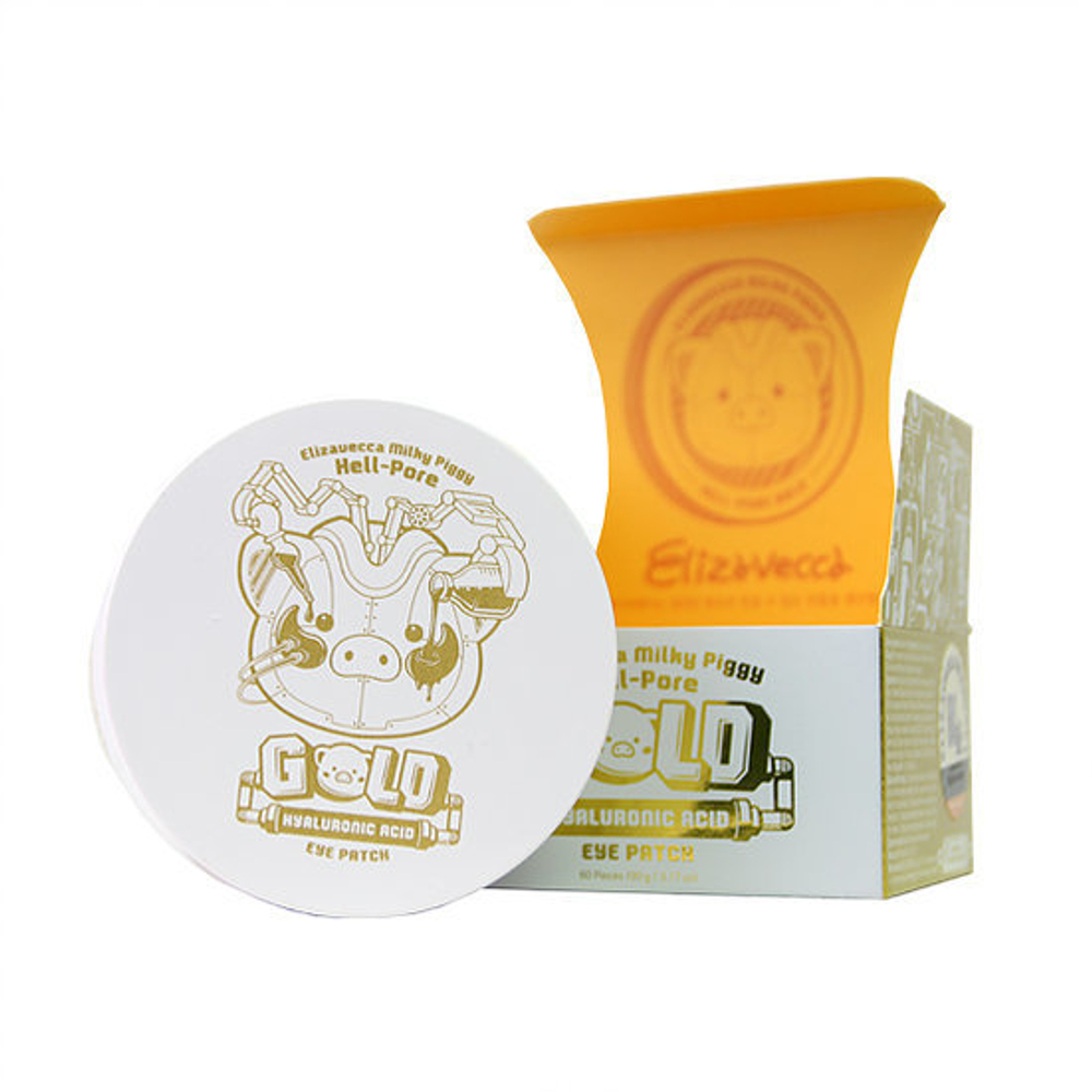 Elizavecca Milky Piggy Hell-Pore Gold Hyaluronic Acid Eye Patch гидрогелевые патчи с золотом и гиалуроновой кислотой