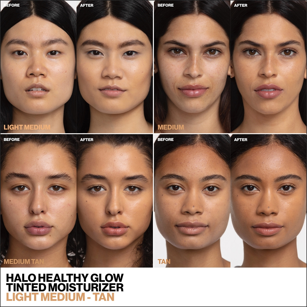 Smashbox Halo Healthy Glow All-in-One Tinted Moisturizer SPF 25 - Тональный увлажняющий крем с эффектом сияния SPF 25 оттенок Light, 40 ml